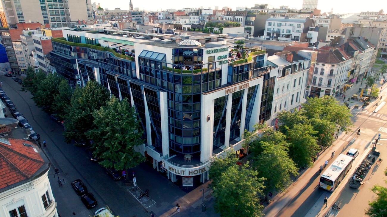 Hotel Antwerpen Centrum droneshot